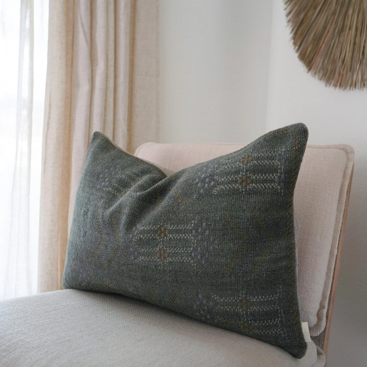 Alto Embroidered Lumbar Pillow, Calla Collective. lumbar pillow, calla home, home decor, home decor near me