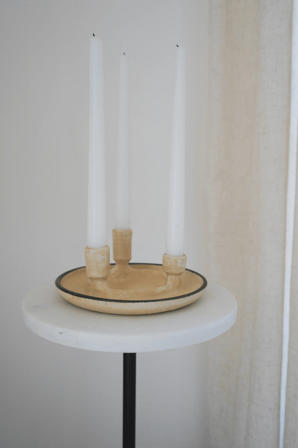 Ceramic Cluster Taper Holder Dish - Calla Collective