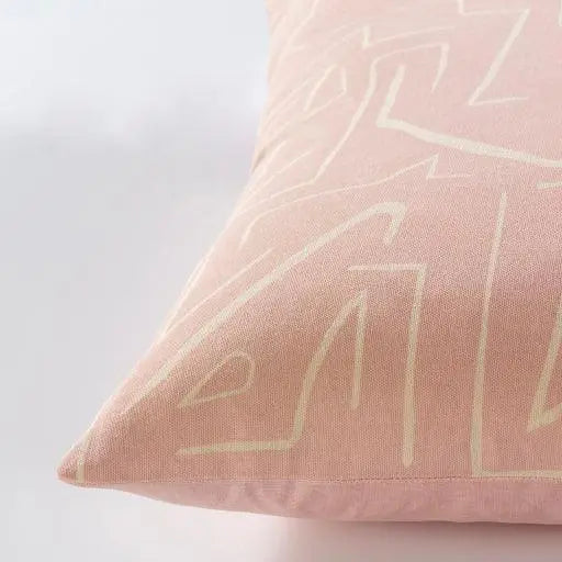 Evie Modern Pillow Covers, Pink - Calla Collective - pillow covers 2x20 - modern pillow covers - abstract modern - pink pillows - pink pillow covers - throw pillows - pink throw pillows - pink throw pillow - modern throw pillow - new throw pillows - kelly wearstler dupe pillows, interior design shop, home decor shop, home decor store near me, online home decor store