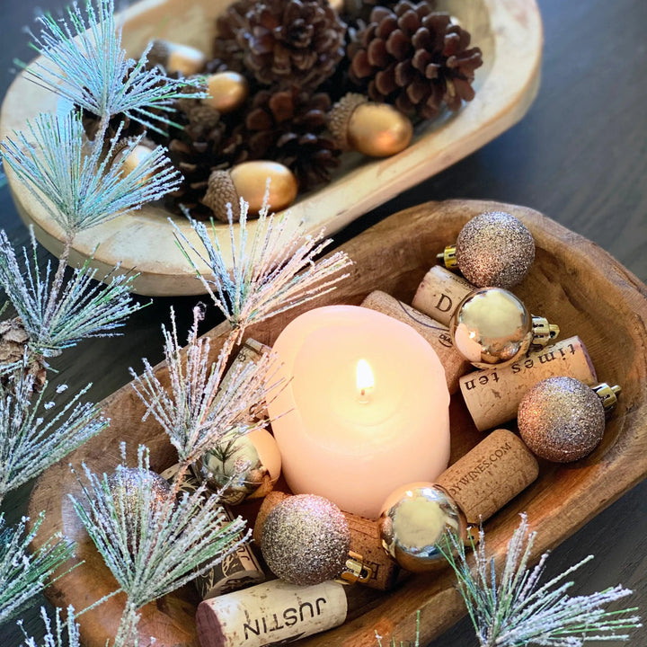 Hand Carved Wooden Bowl, Small, Calla Collective, home decor, wood home decor, wood home accessories, catchall, small tray, small wood tray, key bowl, cork holder, cork bowl, fruit bowl, home decor bowl, decorative wood bowl, decorative bowl