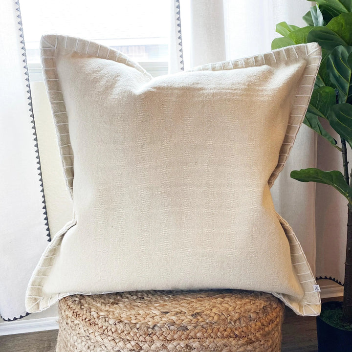 Harlow Throw Pillow, Spring 2022, Home Decor Trends, 2022, Calla Collective, Cream Pillow