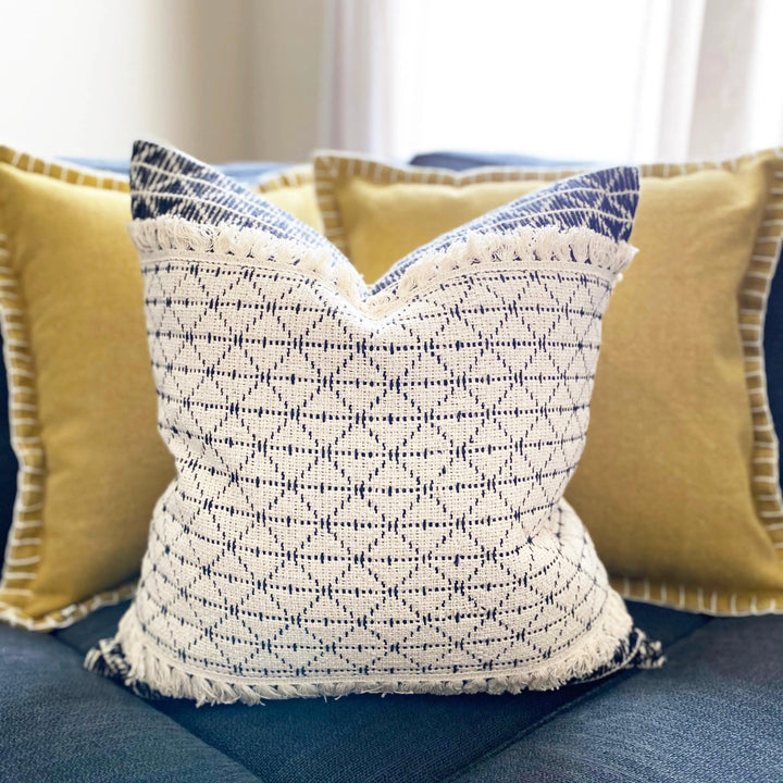 Otto Pillow Cover - Calla Collective - geometric throw pillow - throw pillow cases - boho throw pillow - throw pillow inserts - 20x20 pillow cover - 20 pillow cover - 24 x 24 pillow cover - macrame pillow cover - west elm