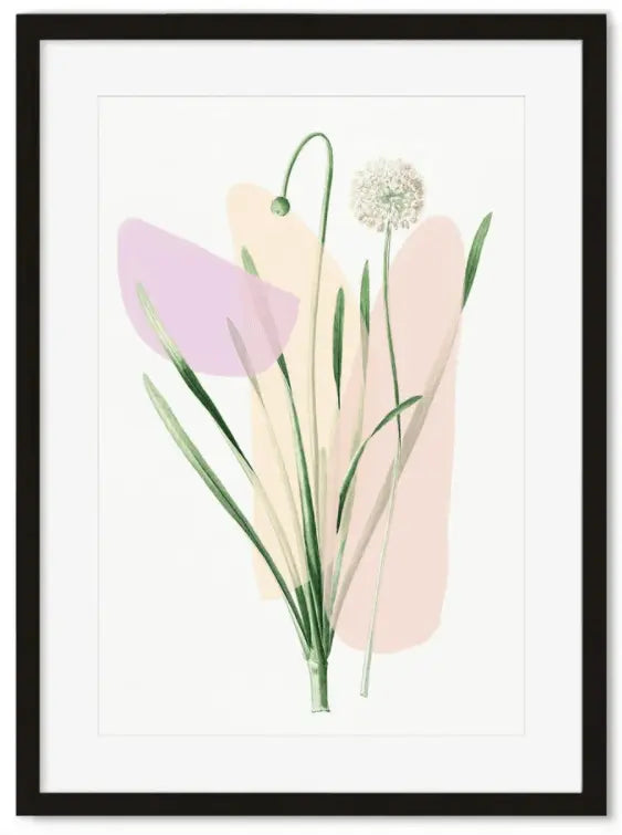 Pastel Botanical Art Print, art print, Calla Collective, spring, home decor trends, spring art prints, art, artwork, floral art, floral art print, floral, flower art, pink art, pink floral, pink botanical, pastels, home decor, interior design, home decor near me, art prints online, online home decor