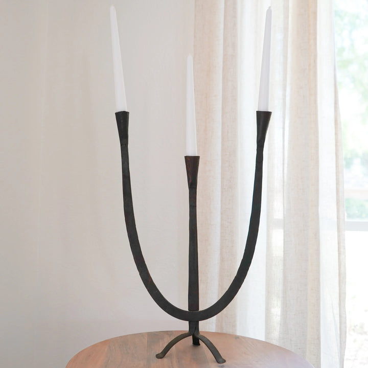 Vintage Mid-Century Iron Candelabra Decor Calla Collective  