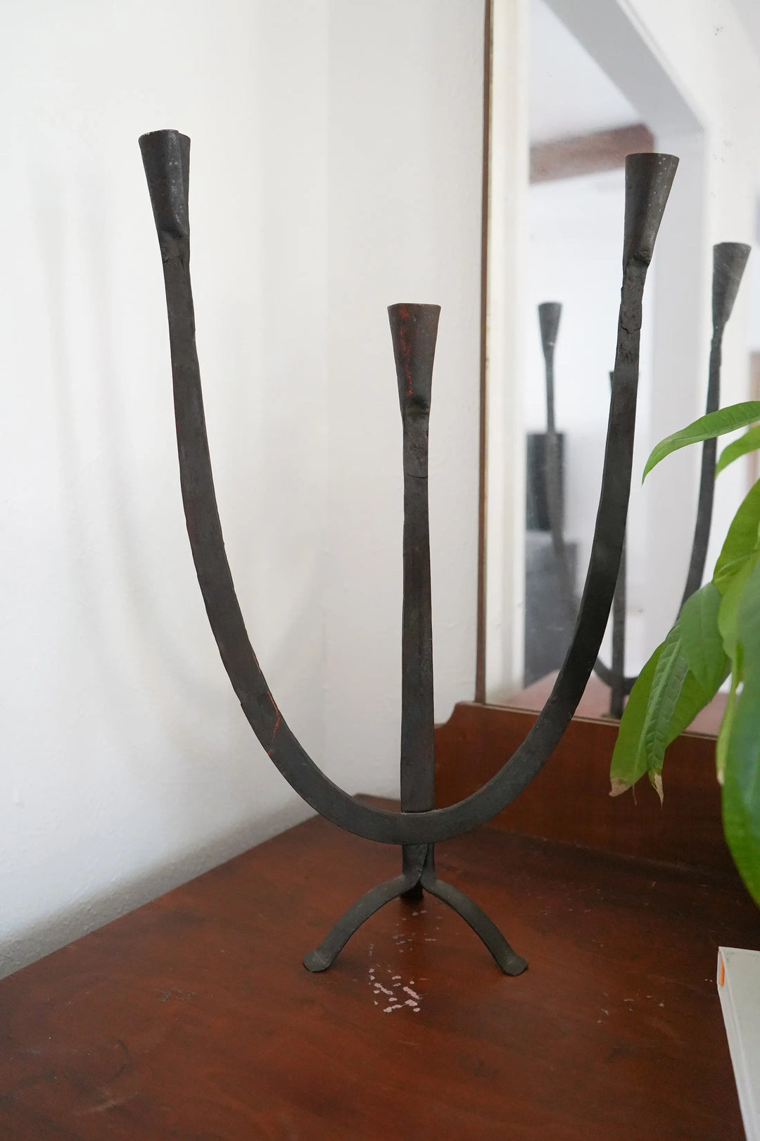 Vintage Mid-Century Iron Candelabra Decor Calla Collective  