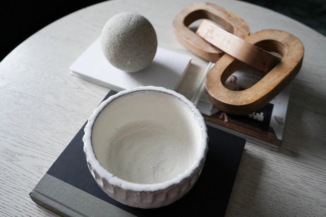 White Terracotta Bowl - Calla Collective