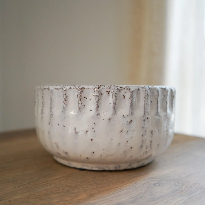 White Terracotta Bowl - Calla Collective