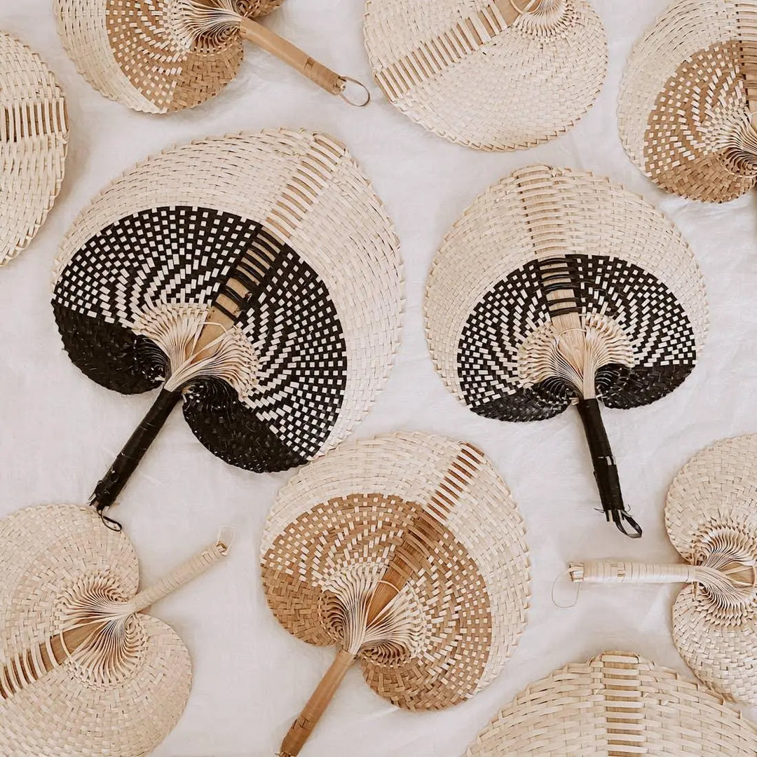 Woven Paradisio Fans, Calla Collective, boho decor, wall decor, accents, home accessories, home decor, beach decor, beach home, fireplace decor, texture wall decor, textured art