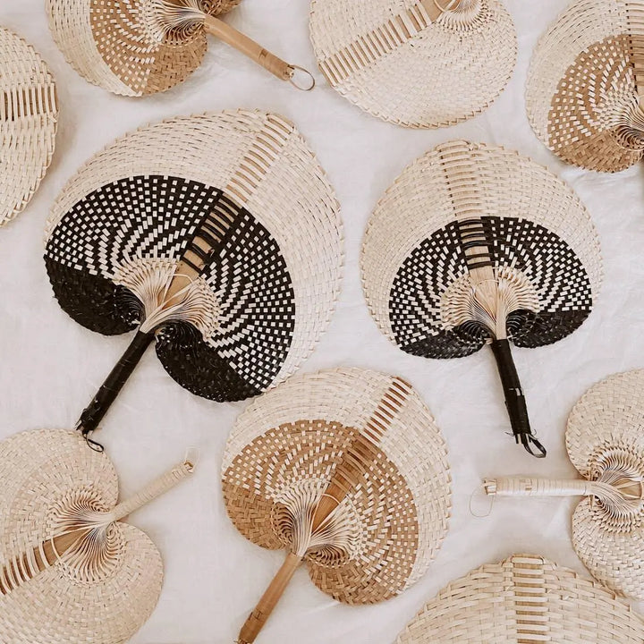 Woven Paradisio Fans, Calla Collective, boho decor, wall decor, accents, home accessories, home decor, beach decor, beach home, fireplace decor, texture wall decor, textured art